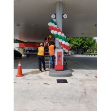 Balloon Garland for Petrol Station Decoration